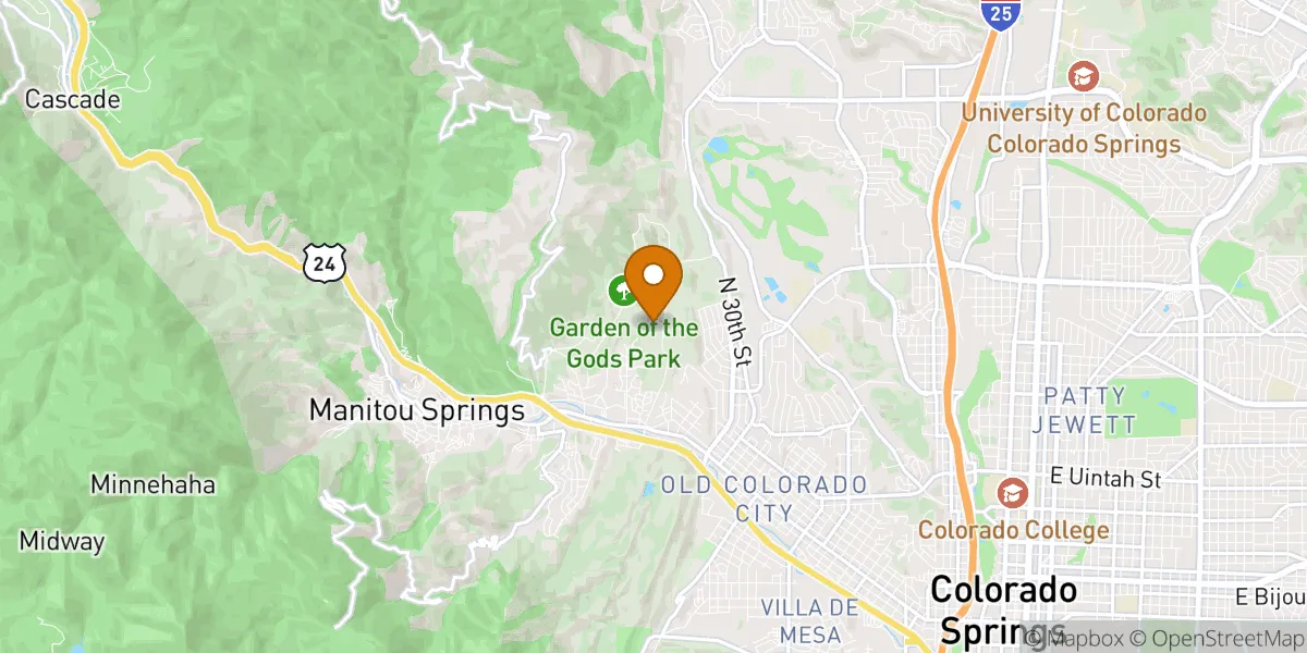 neighborhood map neighborhood map in Colorado Springs, CO