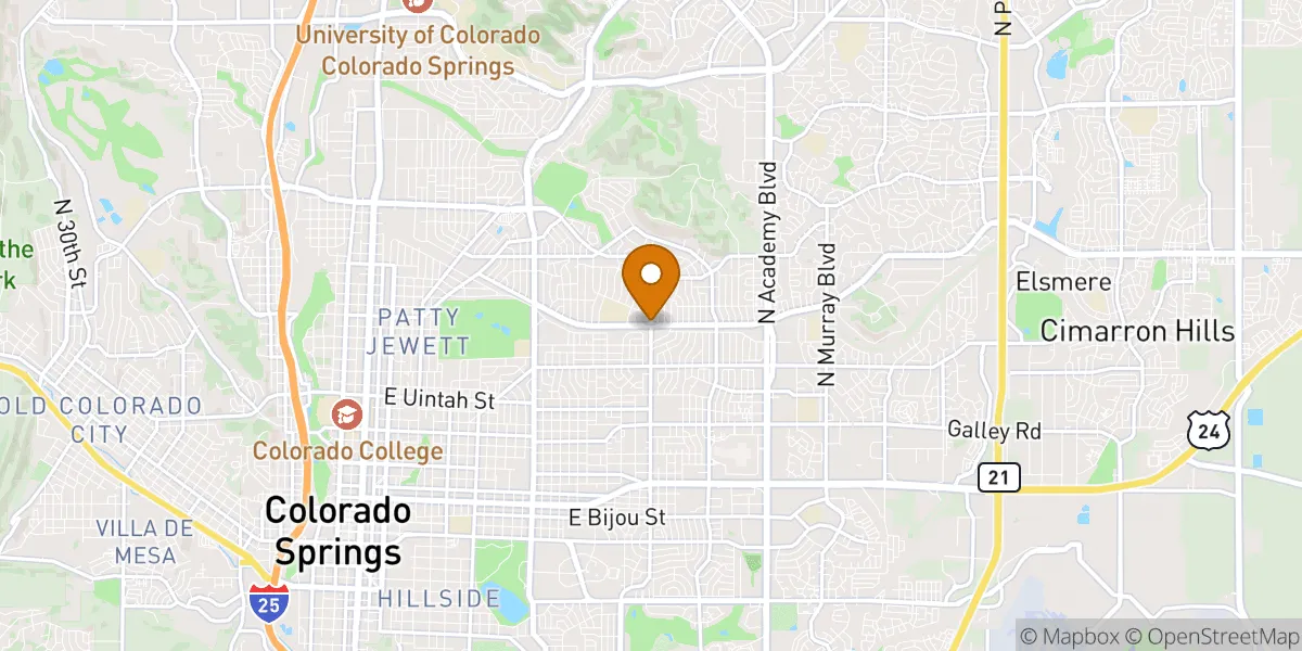 neighborhood map neighborhood map in Colorado Springs, CO