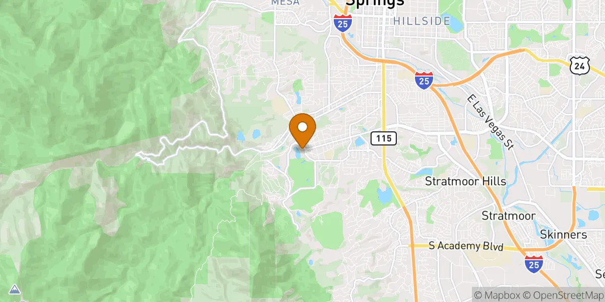 neighborhood map neighborhood map in Colorado Springs, CO